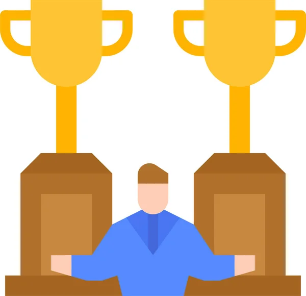 Avatar Award Motivation Icon Businessmanagement Category — Stock Vector