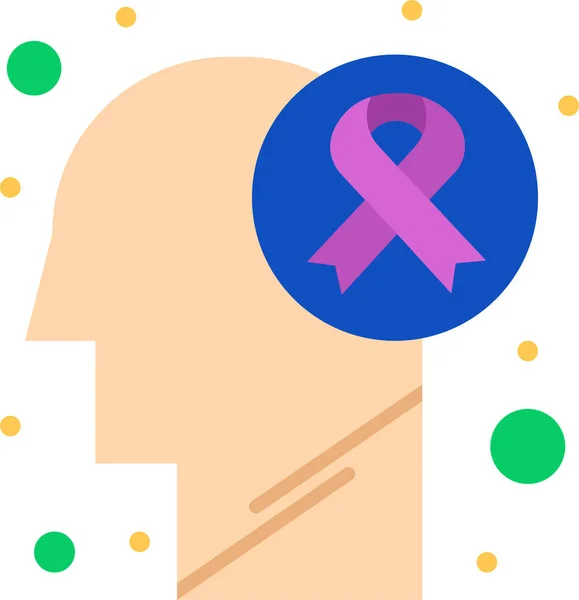 Ikona Choroby Raka Mózgu — Wektor stockowy