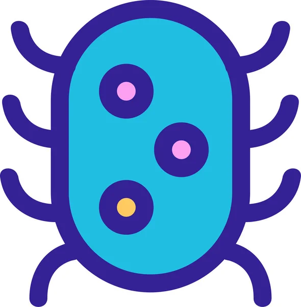 Ikona Obrysu Antivirových Bakterií — Stockový vektor