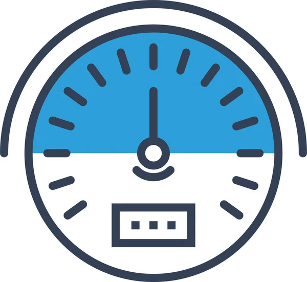 Auto Snelheid Snelheidsmeter Pictogram — Stockvector