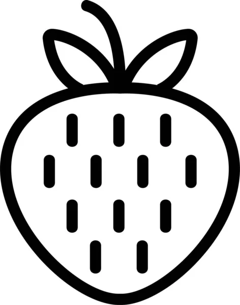 Succo Frutta Fragola Icona Nella Categoria Bevande Alimentari — Vettoriale Stock