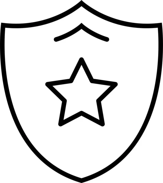 Ikona Amerického Ochranného Štítu Kategorii Nezávislé — Stockový vektor