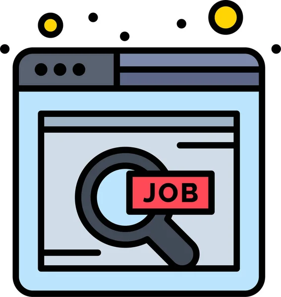 Find Job Online Icon Businessmanagement Category — Διανυσματικό Αρχείο