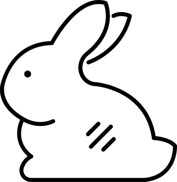 Animal Lapin Icône Pâques Dans Catégorie Pâques — Image vectorielle