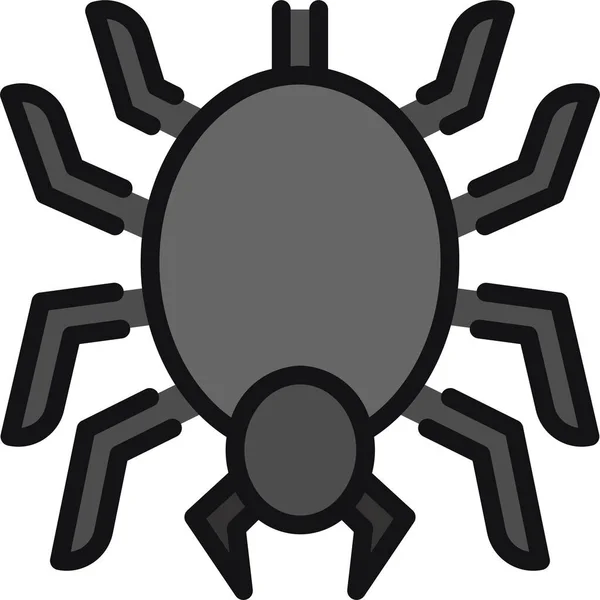 Insect Spider Animal Icon Filledoutline Style — Stockvector