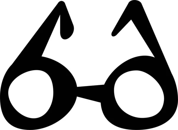 Szemüveg Szemüveg Nézet Ikon Kézzel Rajzolt Stílusban — Stock Vector