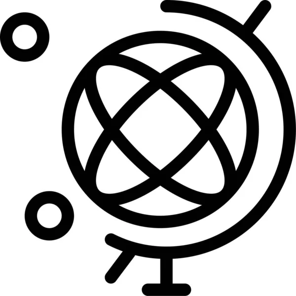 Bildung Geographie Globus Symbol — Stockvektor