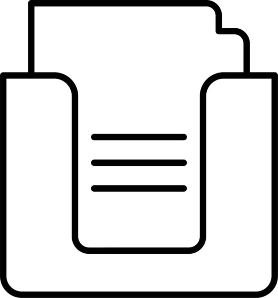 Document File Paper Icon — Stock Vector