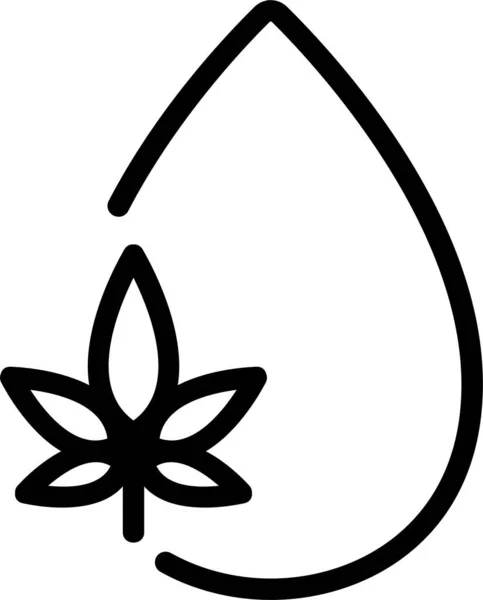 Kuchen Cannabis Cbd Symbol — Stockvektor