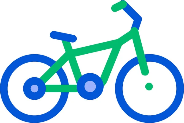 Cykel Kollektivtrafik Ikon Ifylld Skiss Stil — Stock vektor
