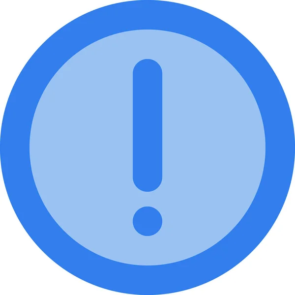 Attention Circle Interface Icon Filledoutline Style — Stok Vektör