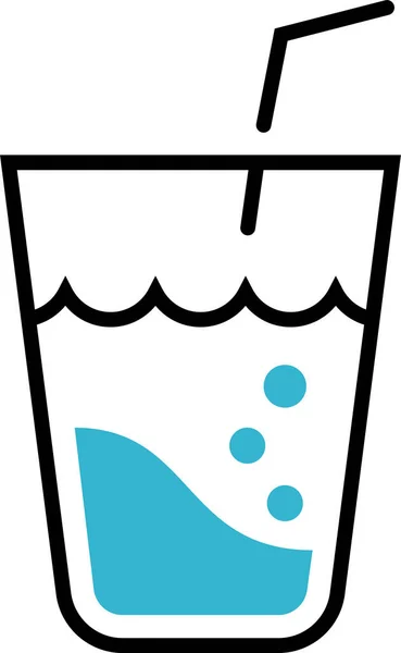 Ikona Napoju Bezalkoholowego Wody — Wektor stockowy