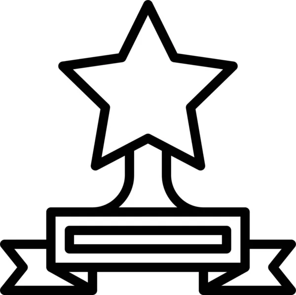 Award Badge Beloning Pictogram — Stockvector