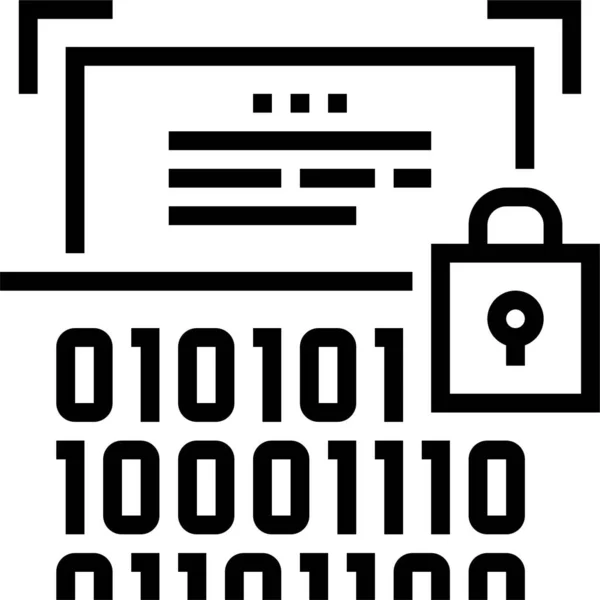 Sécurité Information Ssh Icône — Image vectorielle