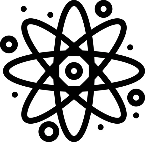 Значок Освіти Атома Назад — стоковий вектор