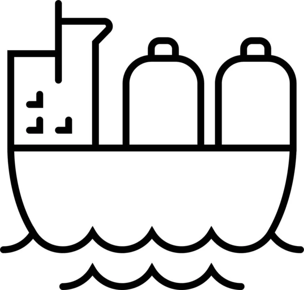 Cargo Gas Industry Icon — Διανυσματικό Αρχείο