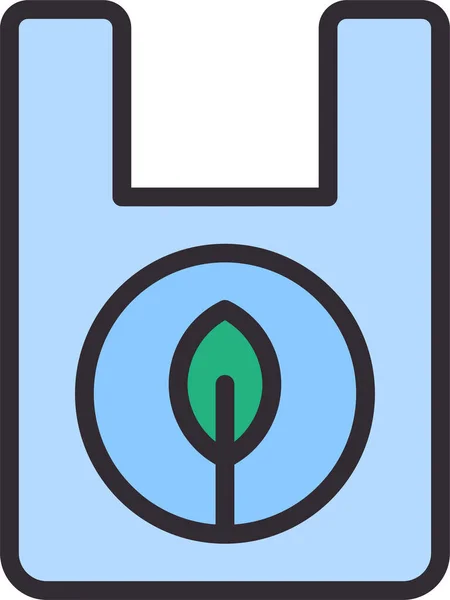 Bag Green Plant Icon — Stock Vector