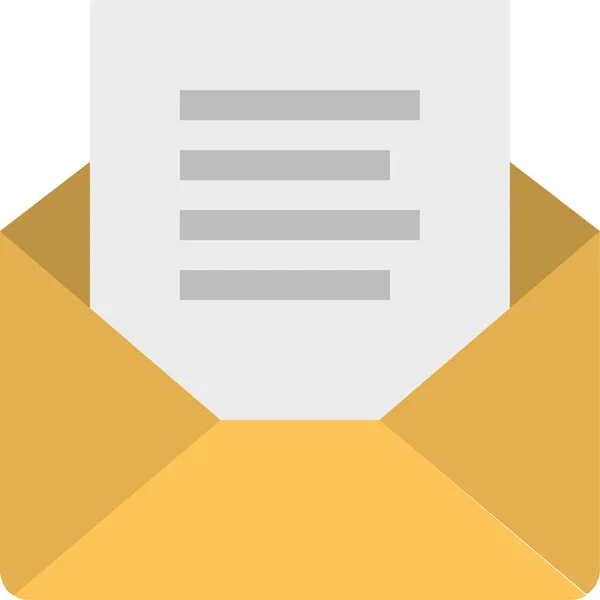 Mail Email Enveloppe Icône Dans Style Plat — Image vectorielle