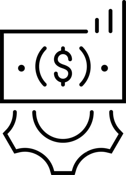 Finances Gestion Financière Icône — Image vectorielle