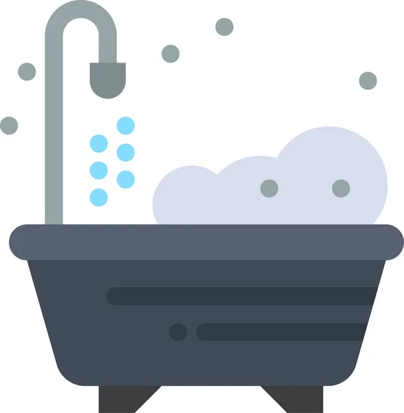 Home Living Shower Icon Familyhome Kategorie — Stockvektor