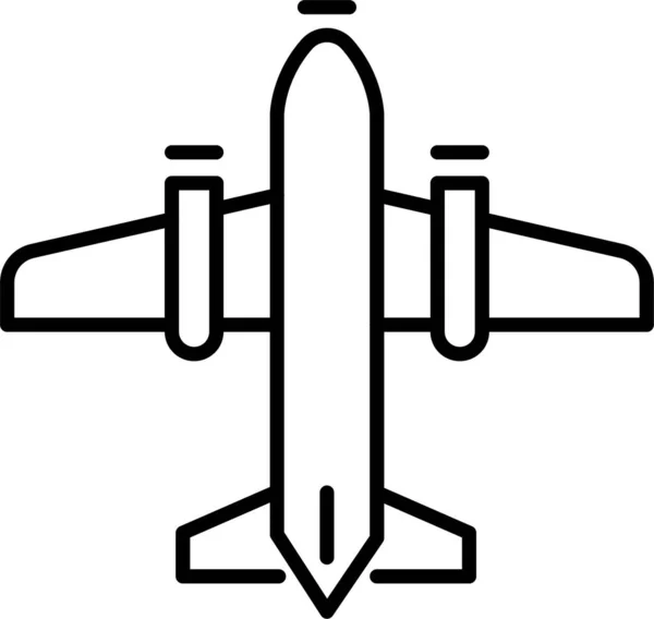 Икона Самолета Авиакомпании — стоковый вектор