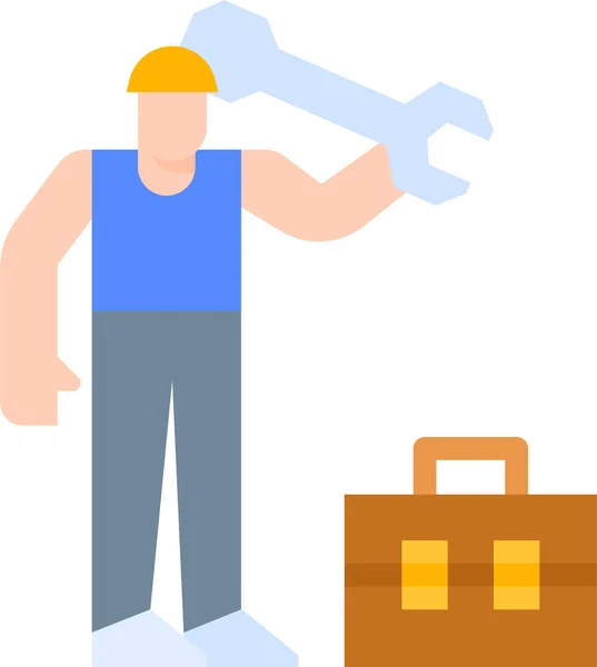 Briefcase Construction Labor Icon — Stock Vector