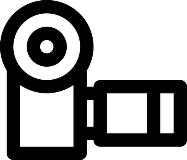 Значок Пристрою Фотоапарата Стилі Контур — стоковий вектор