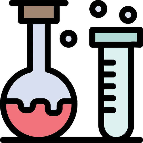 Ícone Laboratório Educação Química —  Vetores de Stock