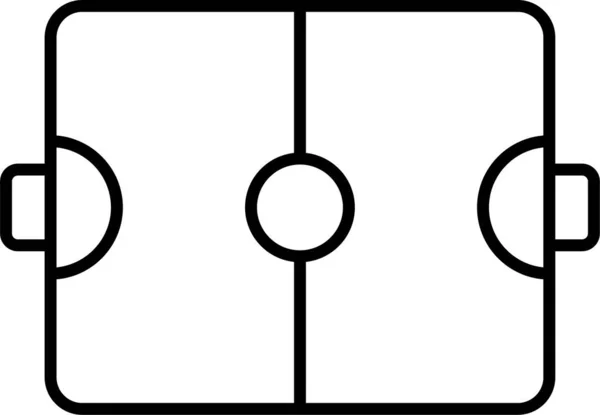 Campo Futebol Ícone Jogo — Vetor de Stock