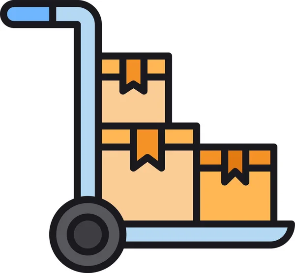 Box Lieferung Logistik Symbol — Stockvektor