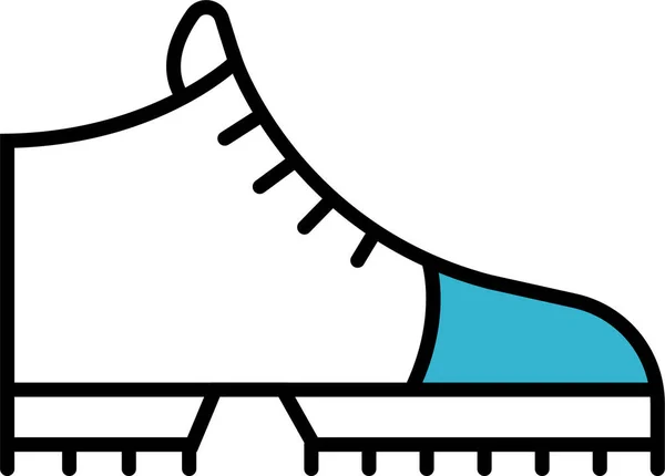 Botas Senderismo Icono Del Zapato — Vector de stock