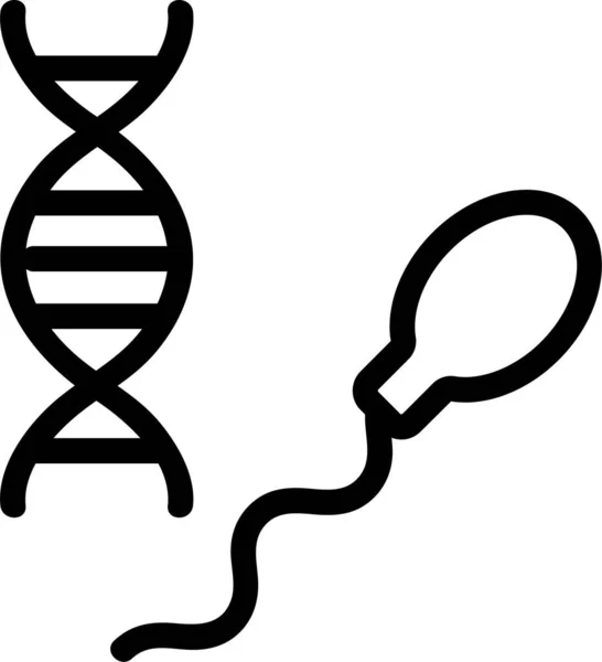 Dna Huevo Icono Humano Categoría Hospitalshealthcare — Archivo Imágenes Vectoriales