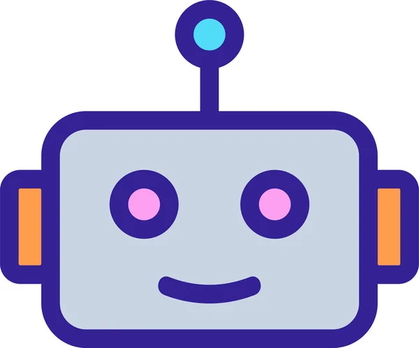 Aplicación Icono Bot Artificial — Archivo Imágenes Vectoriales