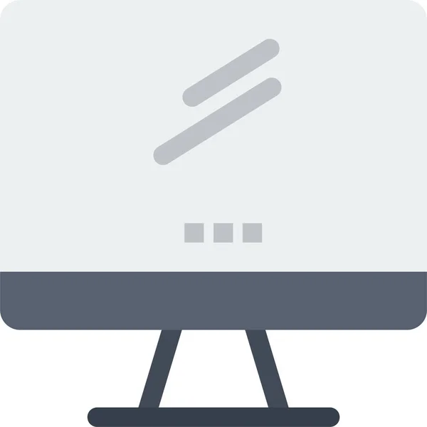 Computergerät Imac Symbol Flachen Stil — Stockvektor