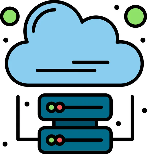 Analytics Business Cloud Pictogram — Stockvector