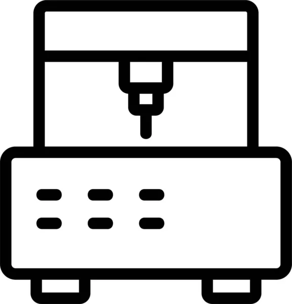 Gerät Bohren Elektronisches Symbol — Stockvektor