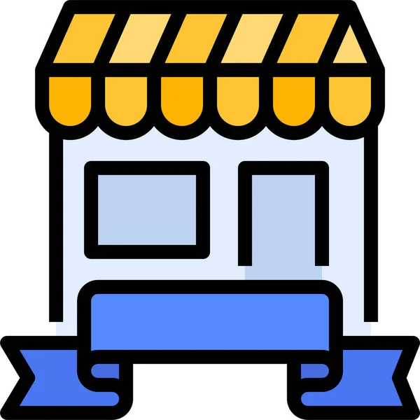 Marketplace Recommended Shop Icon Filledoutline Style — Διανυσματικό Αρχείο