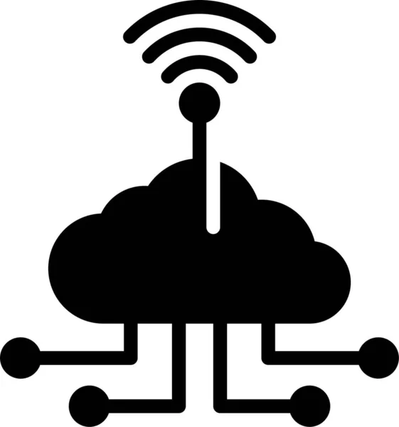 Cloud Internet Network Icon Electronicdevicesappliances Category — Wektor stockowy