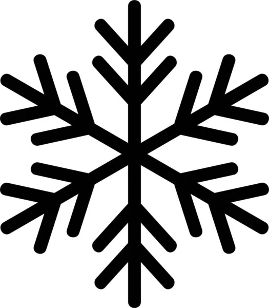 Contorno Enfriado Icono Calefacción — Archivo Imágenes Vectoriales
