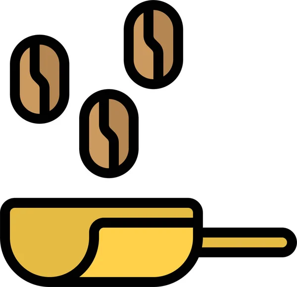 Grano Café Negocios Icono Estilo Filledoutline — Vector de stock