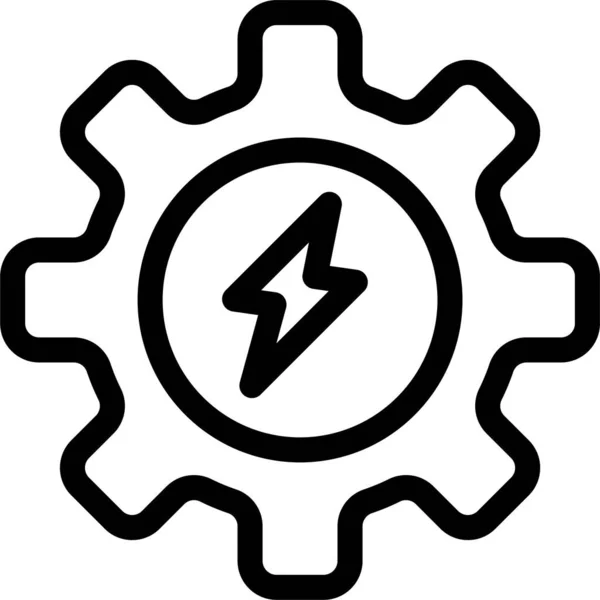 Pictogram Van Het Energiewerkproces — Stockvector