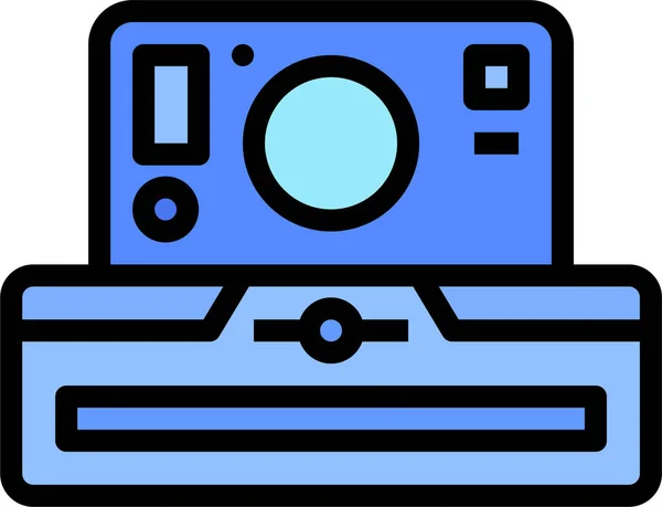 Icône Multimédia Médias Caméra Dans Catégorie Des Appareils Électroniques — Image vectorielle