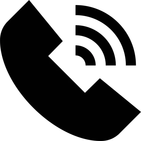 Κλήση Εικονίδιο Επικοινωνίας Ομιλητής Στερεό Στυλ — Διανυσματικό Αρχείο