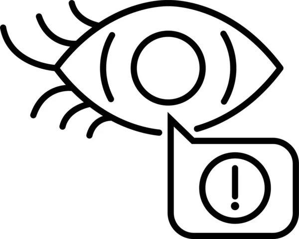 Content Eye Information Icon — Stock Vector