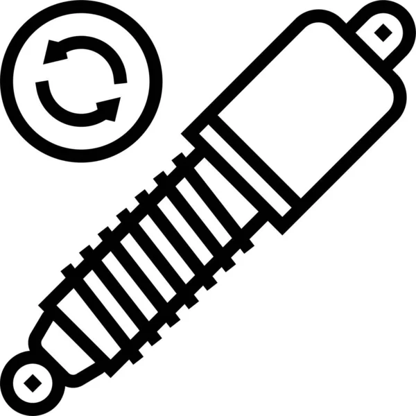 Absorbe Topu Garaj Simgesi — Stok Vektör