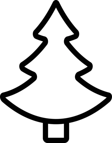 Contour Noël Icône Persistante — Image vectorielle