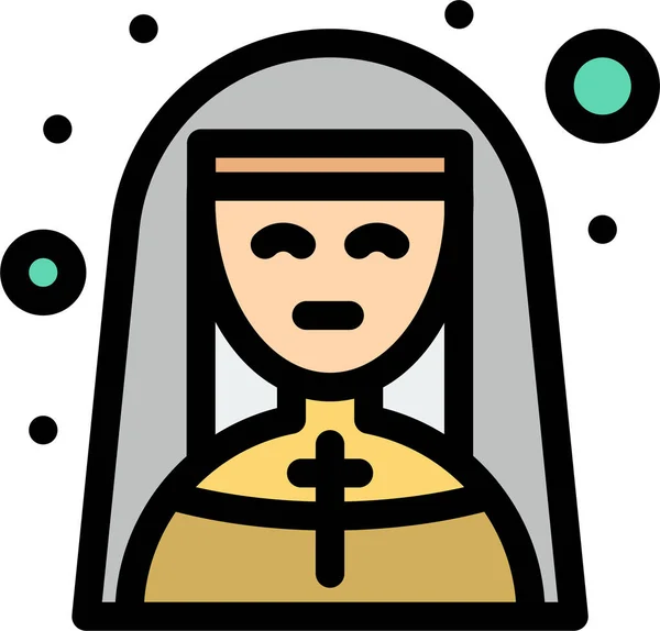 Église Femme Mère Icône Dans Catégorie Avatar — Image vectorielle