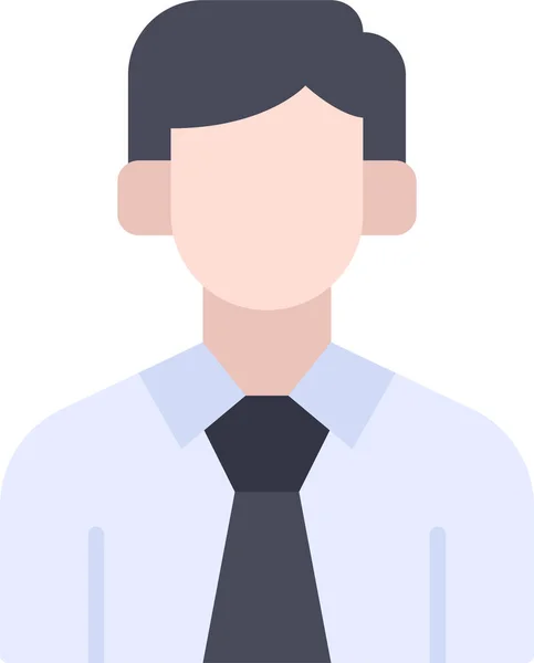 Avatar Business Man Ikon — Stock Vector