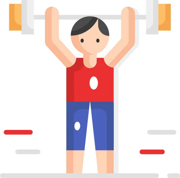 Exercice Gymnase Strenght Icône — Image vectorielle