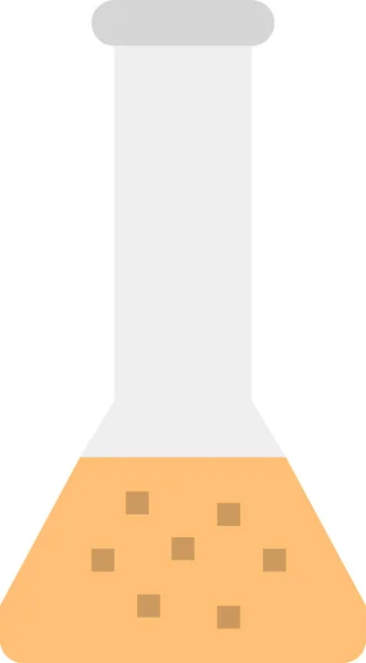 Beaker Bottle Experimental Icon Flat Style — Stock Vector